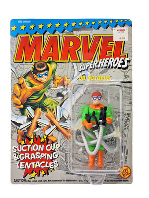 Marvel Super Heroes DR OCTOPUS Suction Cup & Grasping Tentacles 1993 On Card