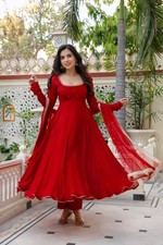 Designer Anarkali Gown Indian Dress Women Salwar Kameez Party Wedding Bollywood