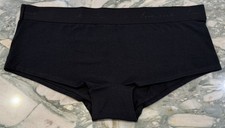 NEW Victoria Secret PINK Cotton Logo Boyshort Panty - Black - XXL