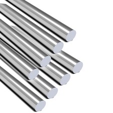 304 Stainless Steel Round Rod 1/4 Inch x 10 Inch Solid Metal Shaft 8 PCS