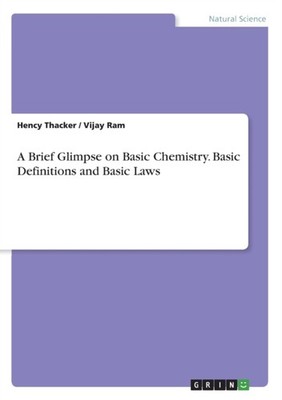 Ram - Ein kurzer Einblick in grundlegende Chemie. Grundlegende Definitionen und Basis - N555z