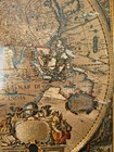 William J Blaeu Gold Foiled Wall Map of Old and New world 24”x20" Vintage Framed — photo 9