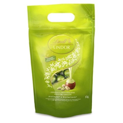 Lindt Lindor Pistazie Kugeln Vollmilch Zartschmelzend Pralinen Großpackung 1kg