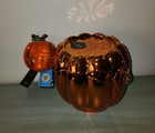 NEW Pumpkin Skull 3-Wick Candle Holder Bath & Body Works MATCHING WALLFLOWER SET — photo 2
