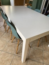 Habitat Large White Extendable Dining Table