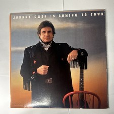 JOHNNY CASH Is Coming To Town LP 1987 Mercury Records CLEAN Vinyl LP
