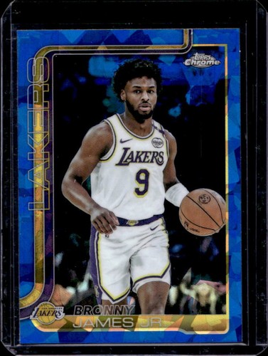 2025-26 Topps Chrome Sapphire Bronny James Jr. #182 Lakers