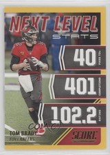 2021 Score Next Level Stats Gold Tom Brady #NL1 0r37