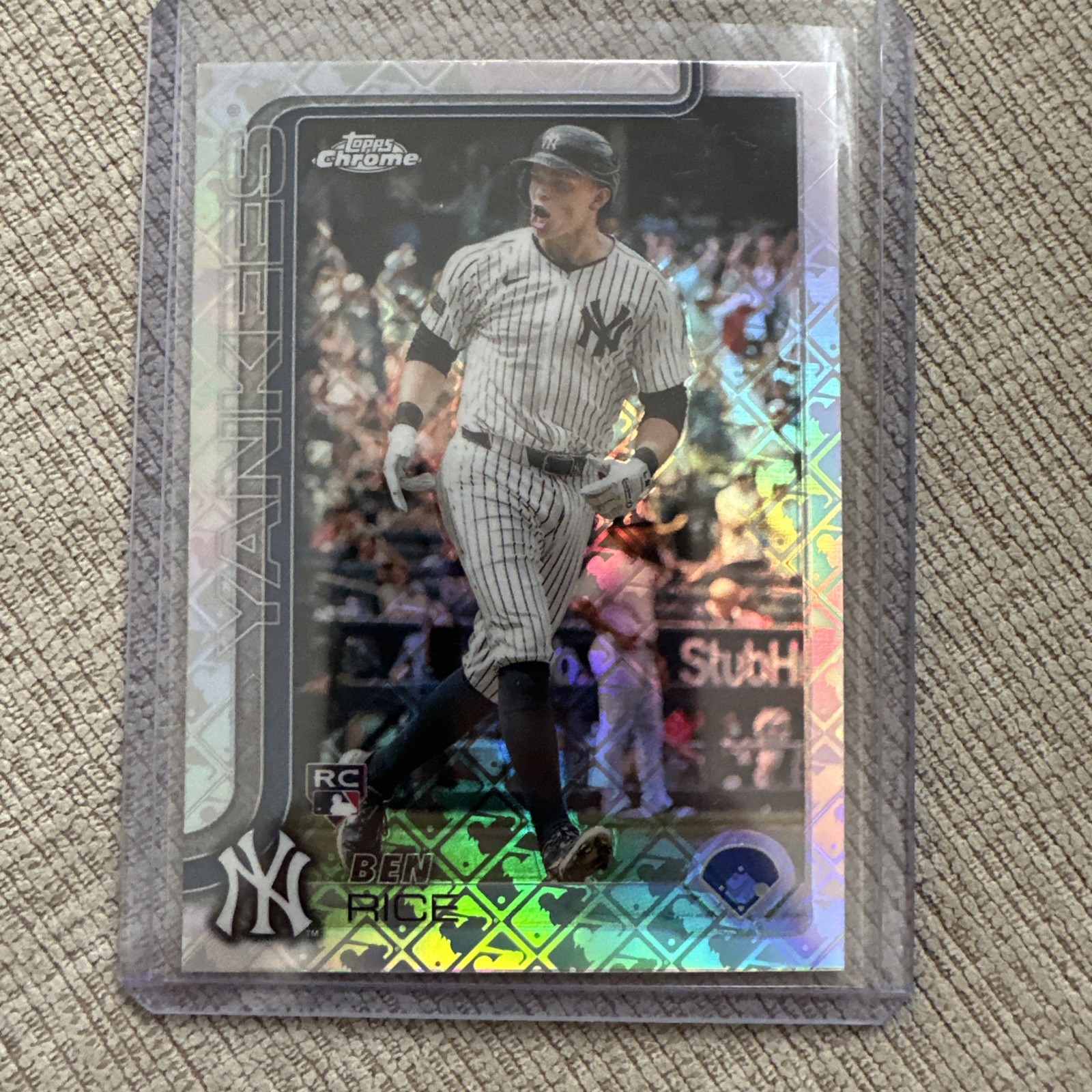 2025 Topps Chrome Logofractor Edition - Ben Rice, Ben Rice #139 (RC)