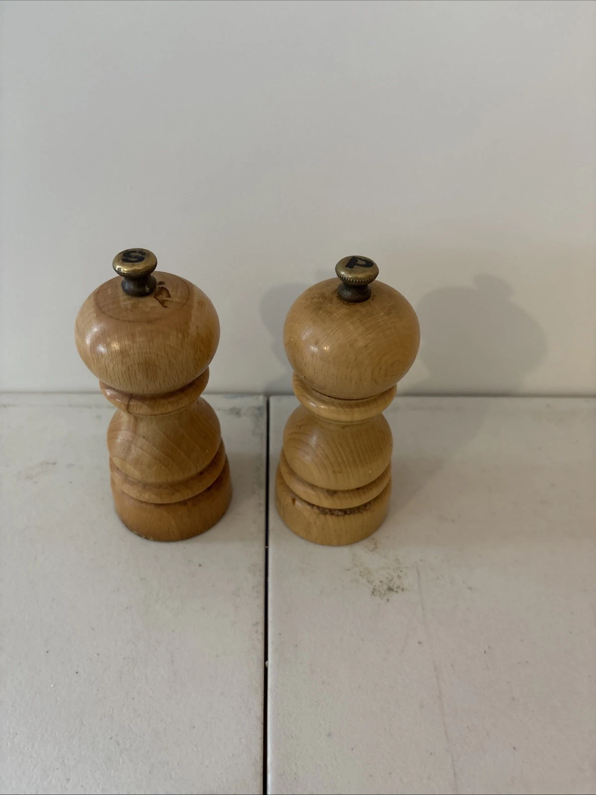 Peugeot Paris U'Select 5-Inch Pepper & Salt Mill Set Light Blond Wood GUC