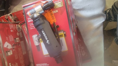 #ad BRAND NEW Husky 1 4” Angle Die Grinder w Accessory Kit 1003097312 $69.99