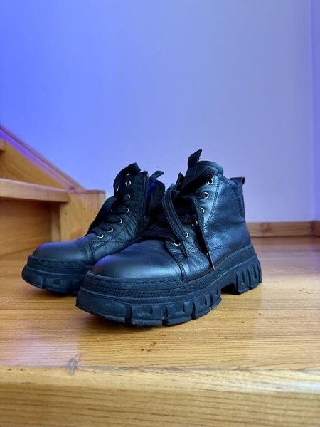 Women Carlo Pazolini Boots Black Leather 39