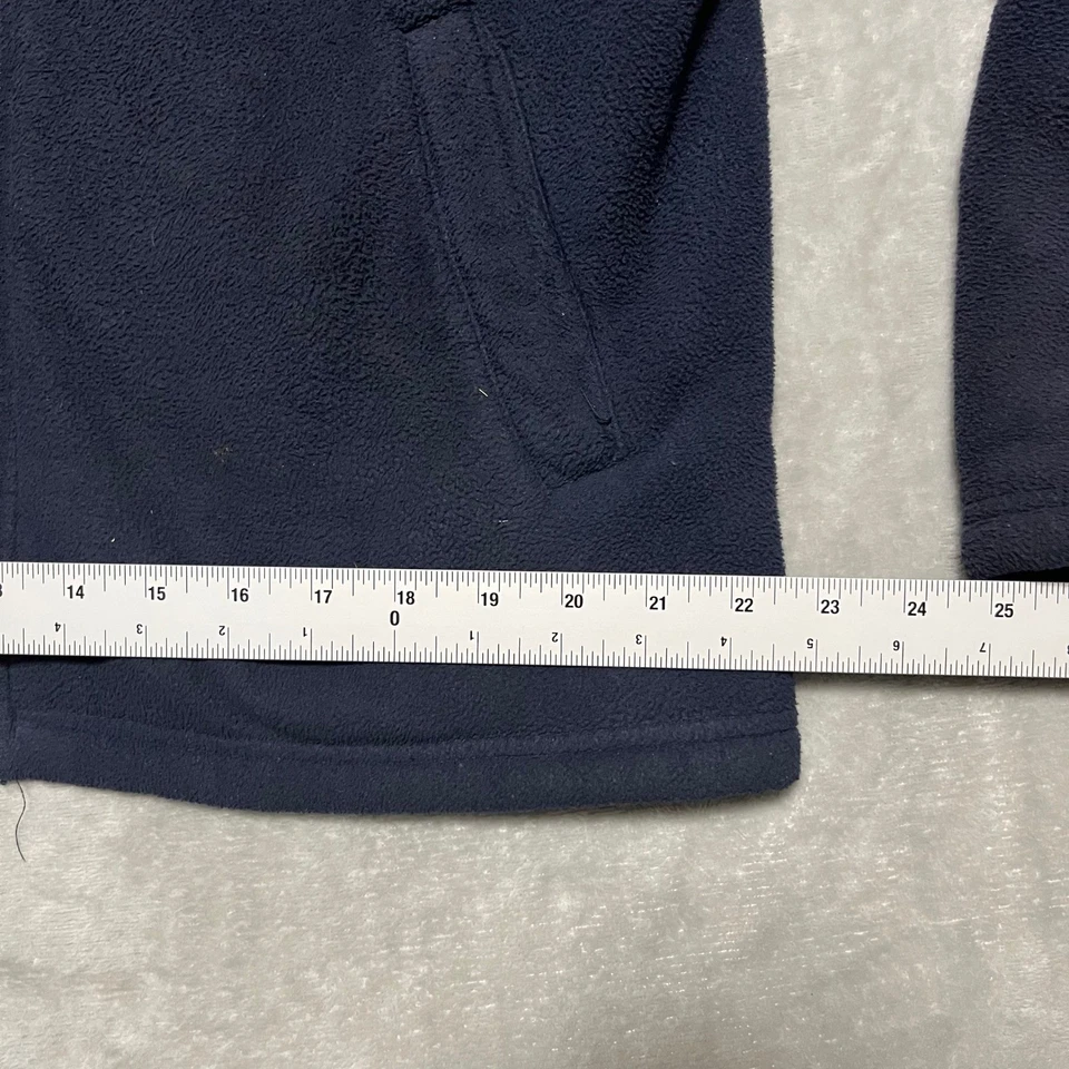 Chaqueta con capucha Faded Glory para hombre polar cremallera completa L/G (42-44) azul marino Foto 3 de 4