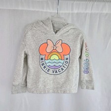 Gap Babygap Minnie Mouse Disney Hoodie Sweatshirt Girls Size 2 Vacation
