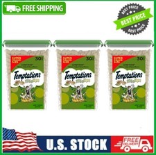 3 Tub Temptations Mixups Catnip Fever Flavor Crunchy Soft Treat Cat, 30 Oz Tub