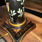 Vintage High Quality French Country Metal Lamp 28” Painted Birds And Foliage — photo 7
