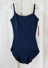 Capezio Women's Camisole Leotard with Adjustable Straps Navy Blue Size Medium
