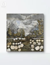 Acrylic art Pumpkins Galore By Original Artist 16”x16”