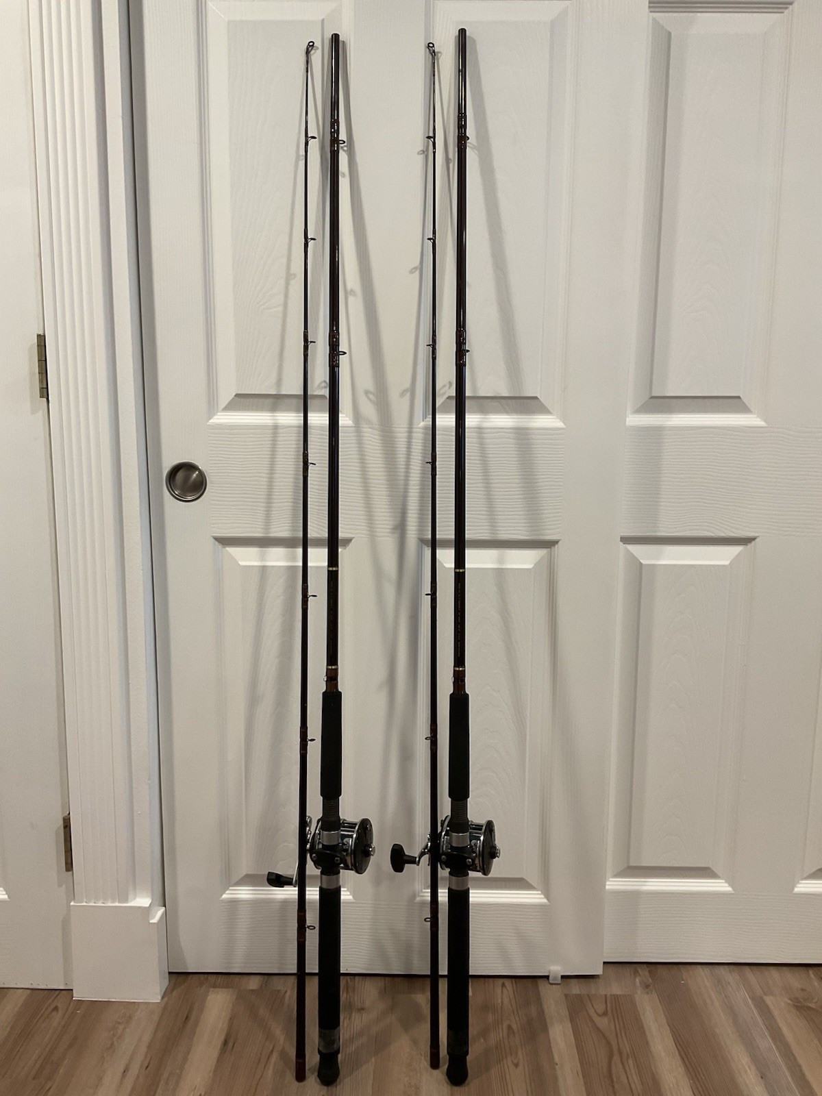 2Pcs Daiwa Heartland-S with P 2Pcs Penn 209 Level Wind  Combo Rods/Reels