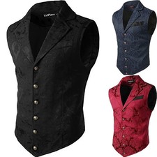 Luxury Paisley Men's Vest Waistcoat for Wedding Tuxedo Prom Formal Business Vest