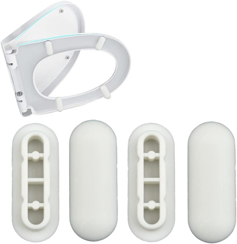 Toilet WC Seat Buffer Set Toilet Seat Bumper Noise Dampening Bumpers Gasket Toil
