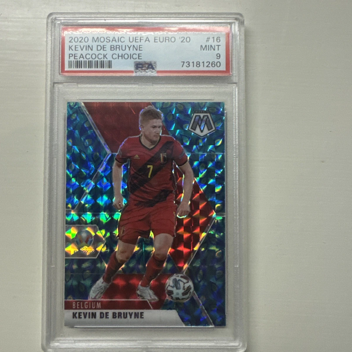 Panini Mosaic UEFA Euro 2020 Kevin de Bruyne #16 Trading Card 2021 