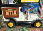 Vintage pressed steel Tonka Ford Model T milk delivery truck
