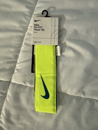 Nike Dri Fit Elite Tennis PE Headband Volt Green Swoosh Rafael Nadal OSFM SS