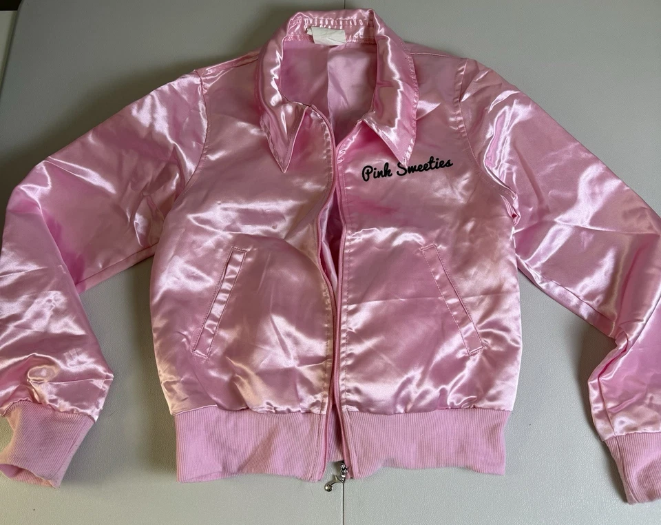 Niñas PINK SWEETIES GRASA Rosa Damas Disfraz Halloween M (8-10) por Spirit Foto 2 de 4