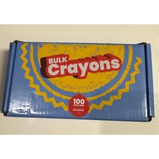 Bulk Crayons 100 Count 25 Packs of 4 Non-Toxic Party Favors School Supplies