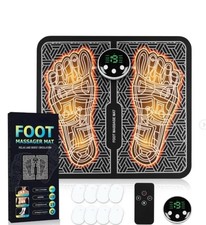 NEWIDAY EMS Foot Massage Mat   TENS Muscle Relaxation Pad w/ Remote Control