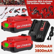 For Craftsman V20 20 Volt MAX Lithium Battery / Charger CMCB201 CMCB202 CMCB203