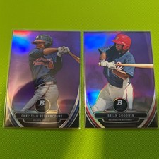 2013 Topps Bowman Platinum Purple Sp 2 Card Lot🟣