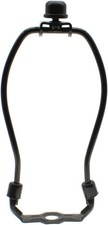 2 Pack 6 Inch Lamp Shade Harp Holder Kit Heavy Duty Frame Color: Black-2 PACK
