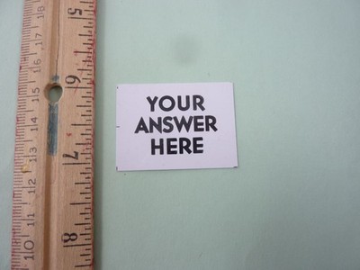 ''Your Answer Here'' Watling Coin Operated Fortune Telling Penny Scale Insert