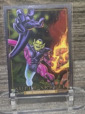 SUPER-SKRULL 2024 SkyBox Marvel Masterpieces '92 Platinum #84 W/Top Load EXC