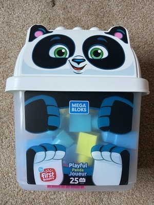 Mega Bloks First Builders Playful Panda Baustein Set 25 Teile