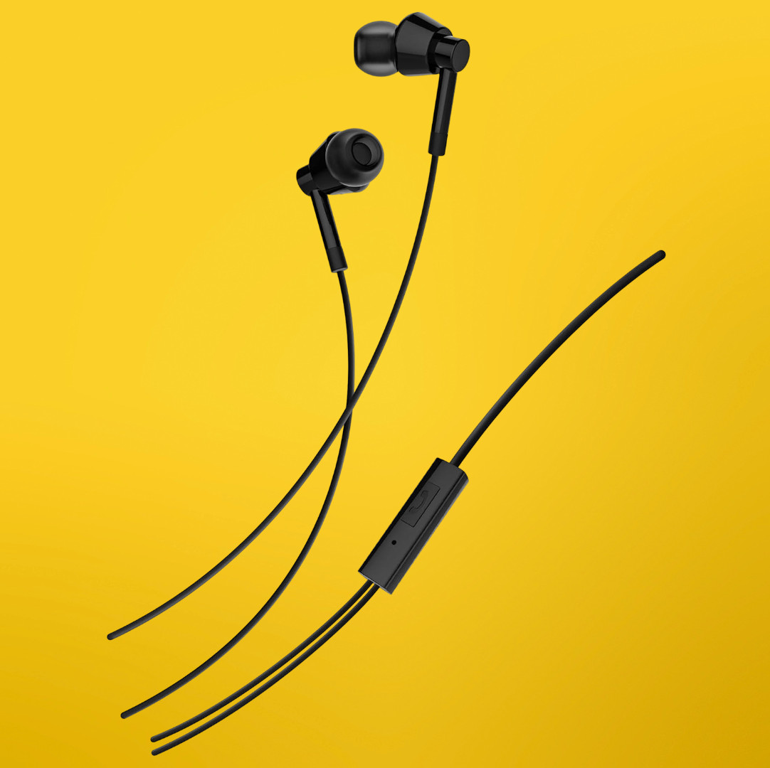 Nokia WB-101 Wired Buds In-Ear Headphones with Microphone (Black), Small - Image 2