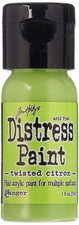 Ranger TDF50216 Distress Paint Flip Cap, 1 oz, Twisted Citron,Stamps