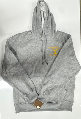 PARAMOUNT NETWORK ' YELLOWSTONE DUTTON RANCH HOODIE ' GREY ' SIZE LARGE '