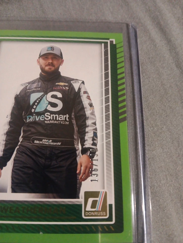 2025 Panini Donruss Nascar - Kyle Weatherman #4 Lime Green /199 - Image 2 of 3