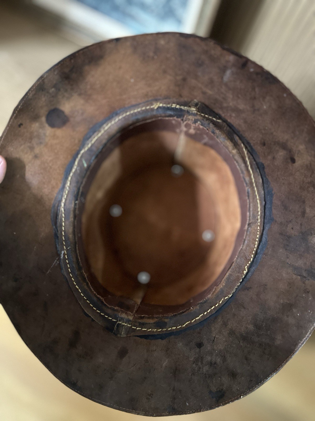 Steampunk Handmade Leather Hat - image 4