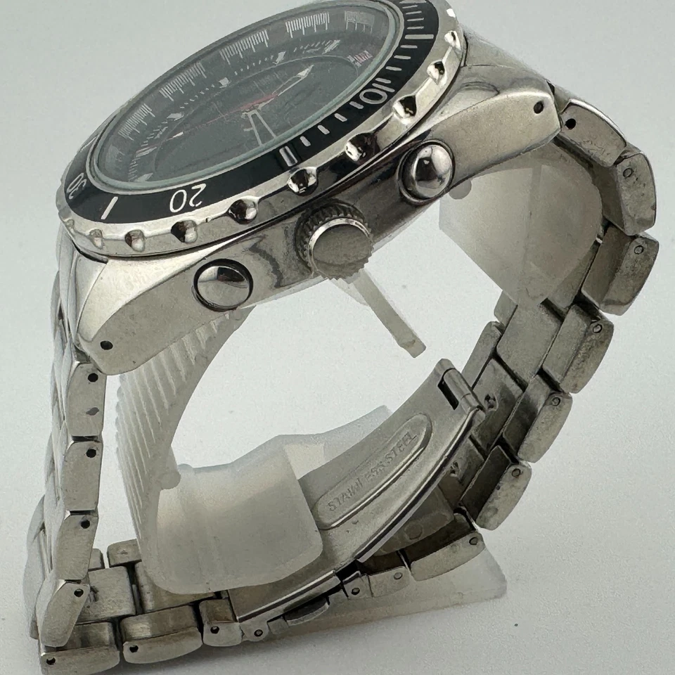 U.S. Polo Assn Analog Digital Watch Men Black Fixed Bezel Alarm Chrono New Batte - Image 4 of 4