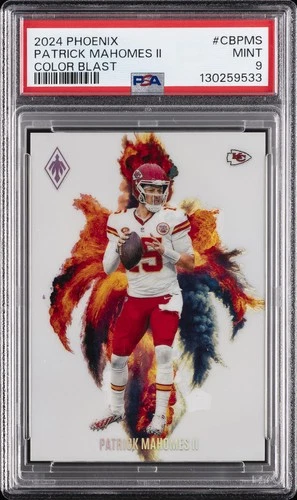2024 PANINI PHOENIX COLOR BLAST #CBPMS PATRICK MAHOMES II PSA 9