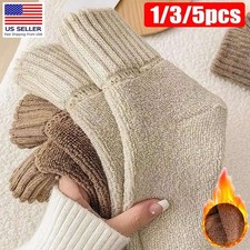 1/3/5 Pairs Womens Winter Warm Socks Snow Thermal Thick Heavy Duty Boot Socks