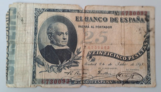 Rare Spain 25 pesetas 1893 (read) see other sales