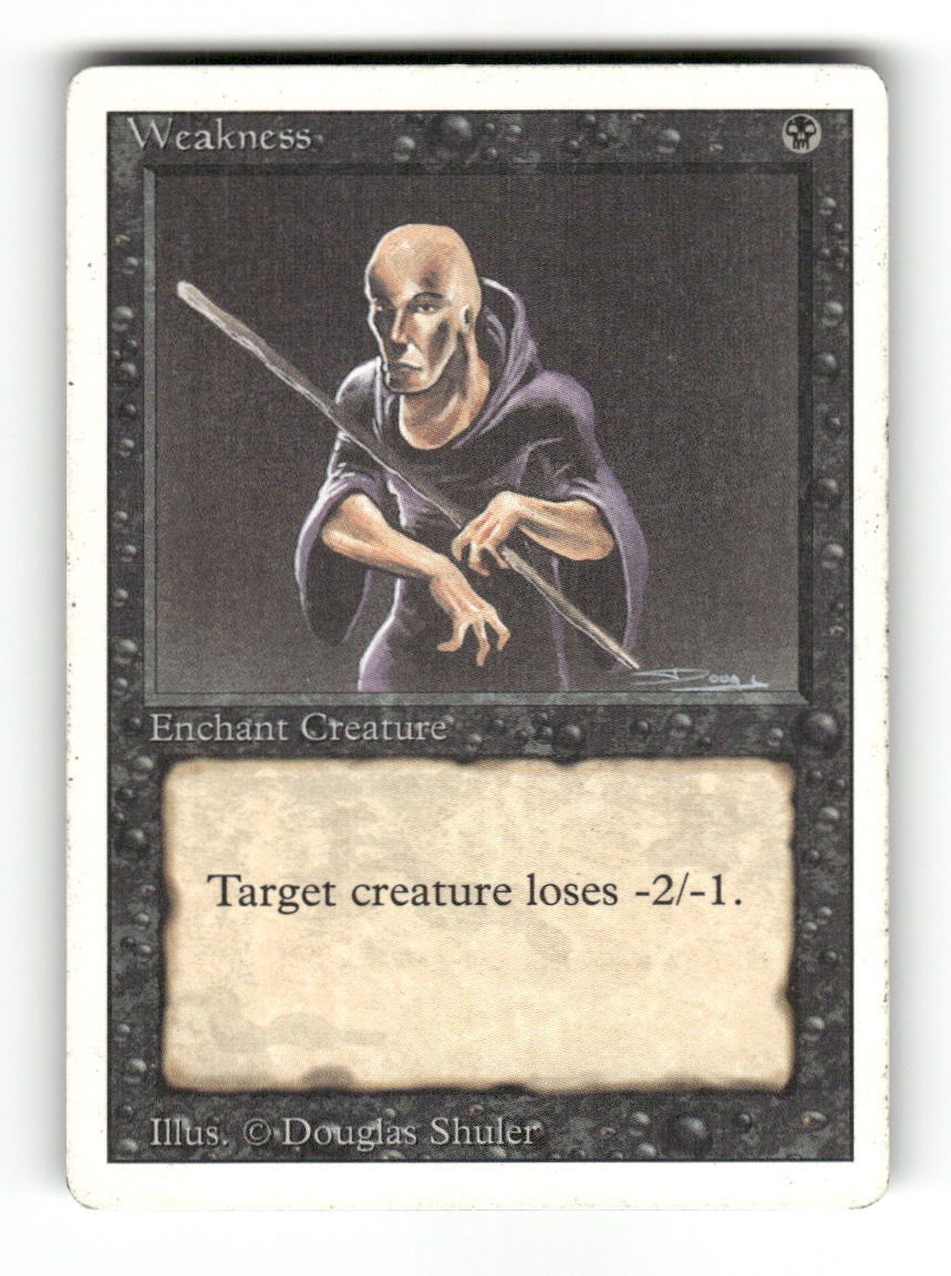 Weakness Common Revised Edition Magic: The Gathering Near Mint