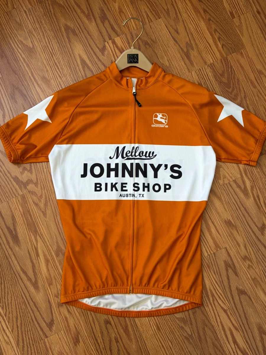 Maillot Cycliste Giordana Homme – Jaune Fluo – Taille M – Manches Courtes Demi-zip