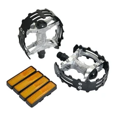 Wellgo Old School Bmx Mtb Xc-Ii Bear Trap 9/16 Bicycle Pedals, Black, We2963_