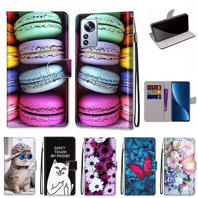 Flip Lion Marble Cat Flower Wallet Cover Case For 16 17 15 Pro Max Air